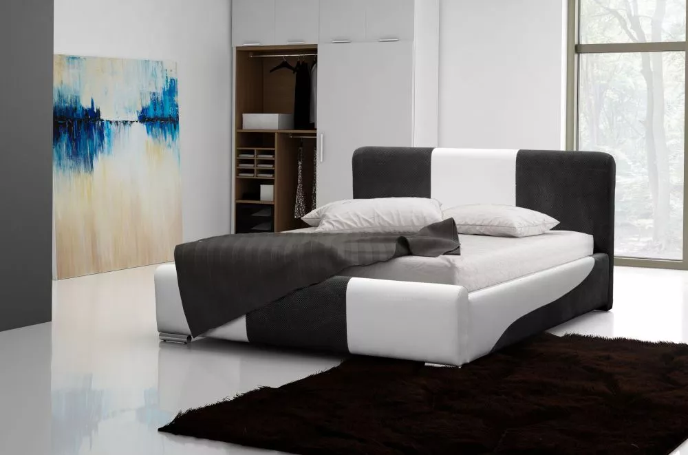 Gulta Apollo Premium standard ar stelāžu Guļamvietas platums: 160 cm, Korpusa krāsa: pelēks, Guļamvietas garums: 200 cm,