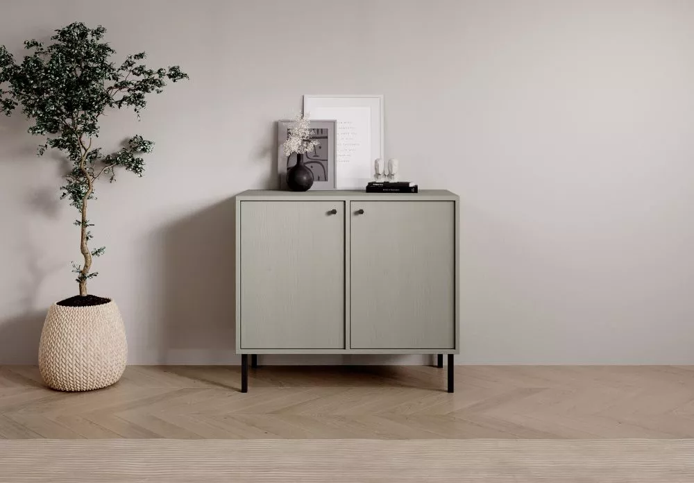 Kumode Tili K2D · Zaļi pelēks · 83.6 × 40.8 × 73.9 cm