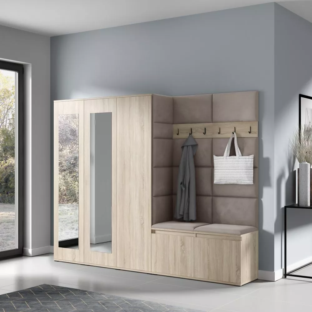 Apavu plaukts Emi 15 Trinity Korpusa krāsa: sonoma, · 235 × 185 × 40 cm