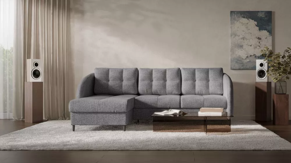 Dīvāns Nubo elegant standard · Pelēks · 162 × 238 × 94 cm