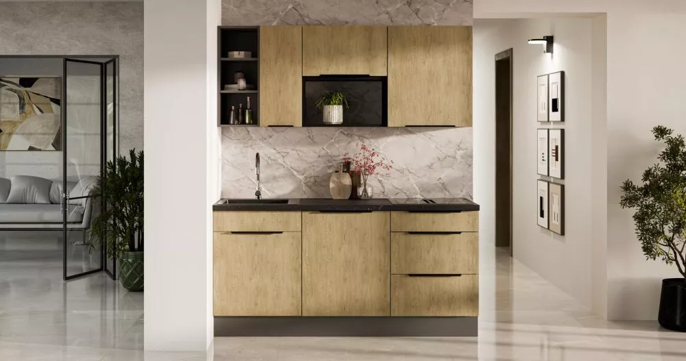 Virtuves komplekts Cremona 1 Anthracite Materiāls : LKSP plātne,