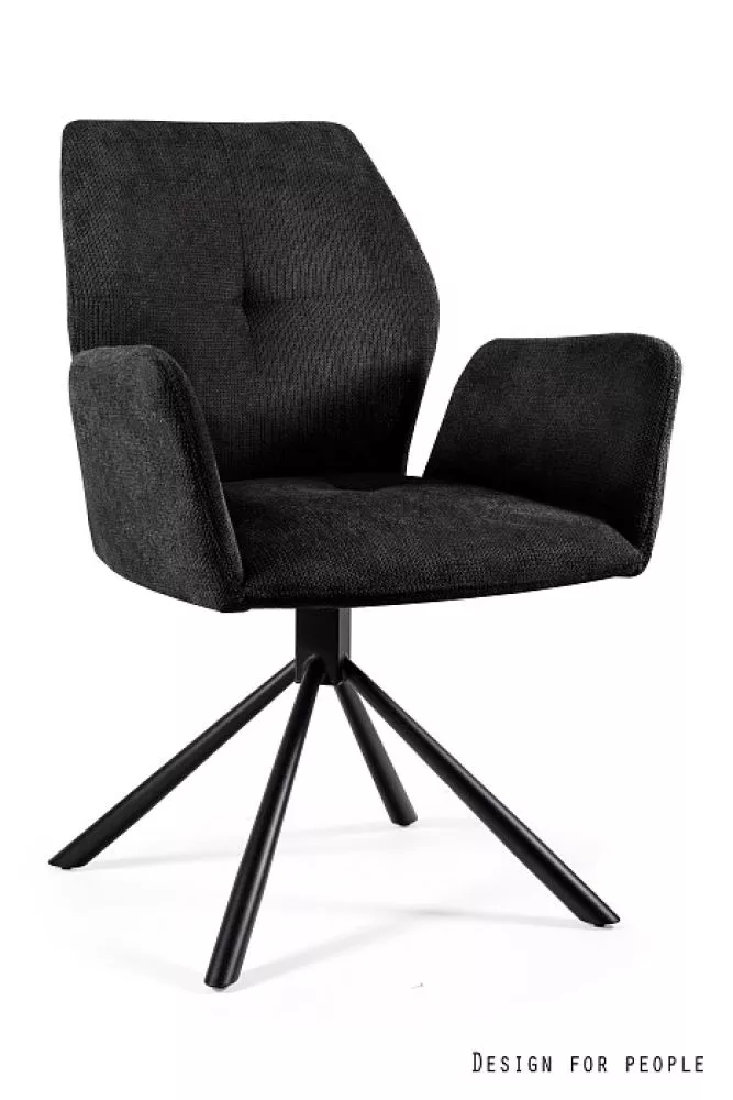 Krēsls Alice Comfort · Melns · 86 × 49 × 49 cm