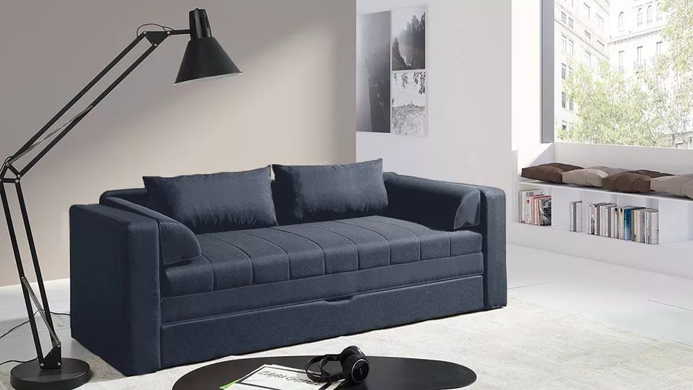 Dīvāns Euforia Sofa Standard · Grafīts · 75 × 222 × 77 cm