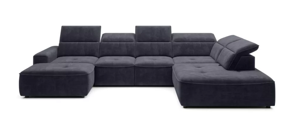 Dīvāns Colombo XL Standard · Antracīts · 227 × 376 × 103 cm