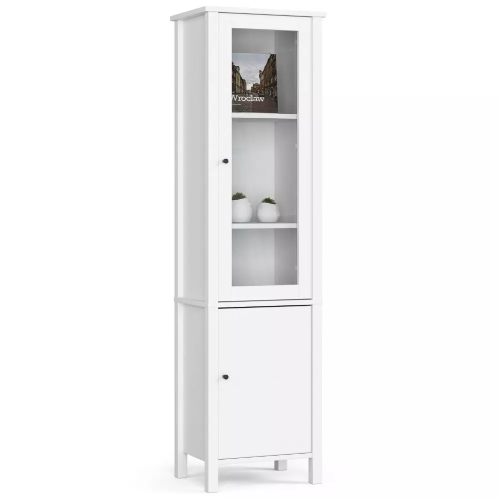 Sekcija Vine R49 · Balts · 49 × 37 × 178 cm