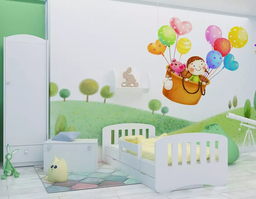 Bērnu gulta Happy Design Sczebelki L02 140x70 ar stelāžu Guļamvietas platums: 70 cm, Guļamvietas garums: 140 cm, · 82 × 