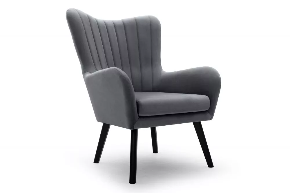 Mīksts krēsls Ted Standard Sēdvietas dziļums: 54 cm, · Antracīts · 76 × 78 × 100 cm