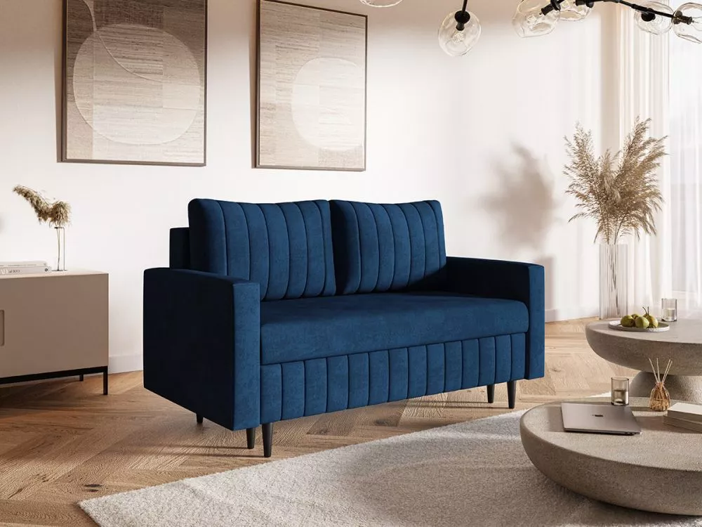 Dīvāns Comfort 2S Standard · Zils · 90 × 160 × 94 cm