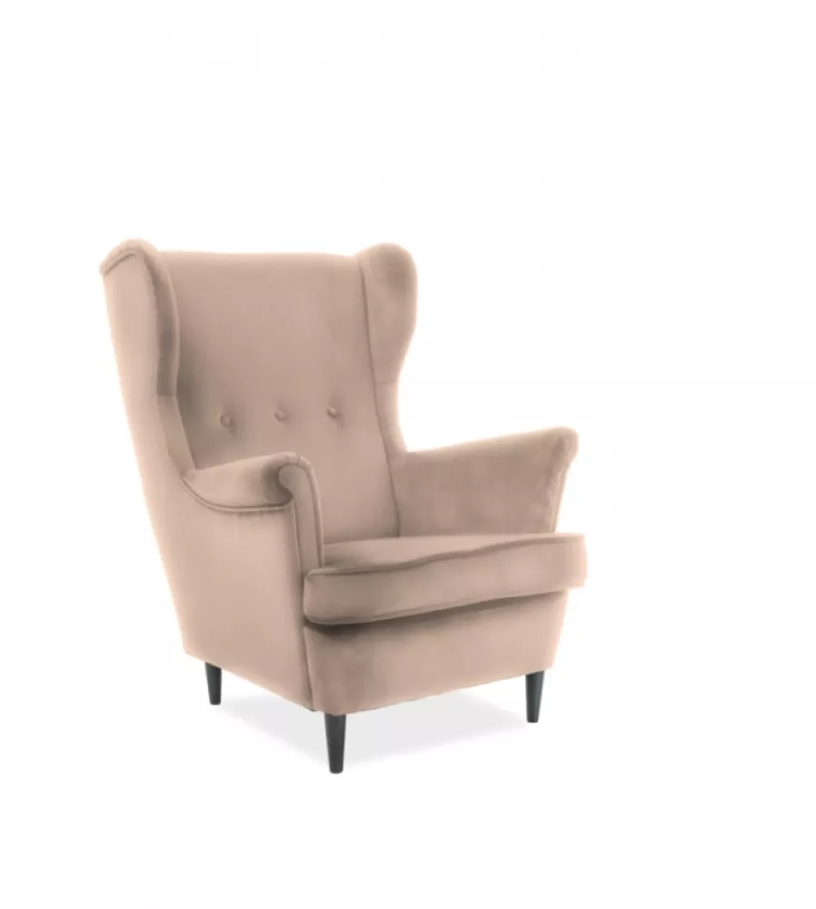 Mīksts krēsls Lord Velvet · Bēšs · 72 × 56 × 101 cm
