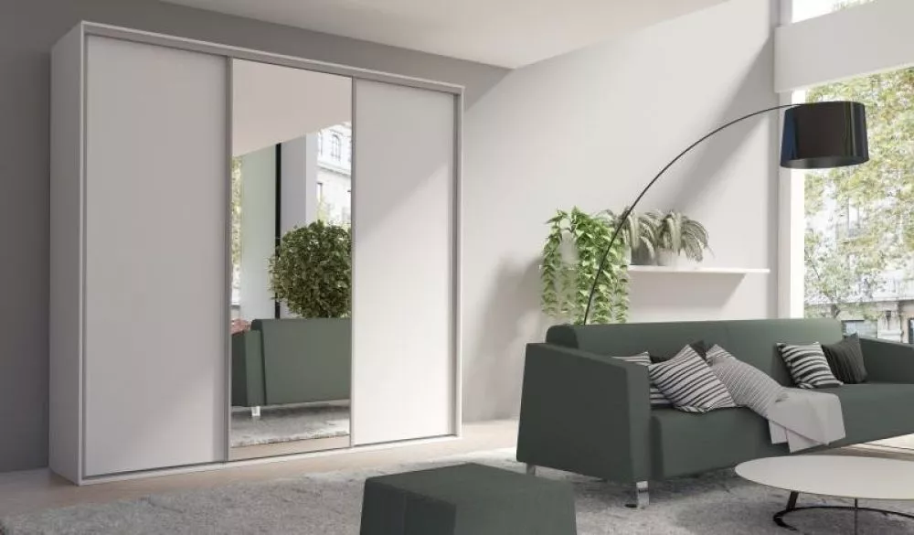 Skapis Grande 254-1 · Balts · 254 × 62 × 244 cm