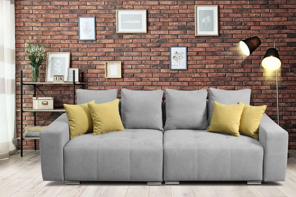 Dīvāns Mary sofa Big standard · Pelēks · 100 × 250 × 88 cm