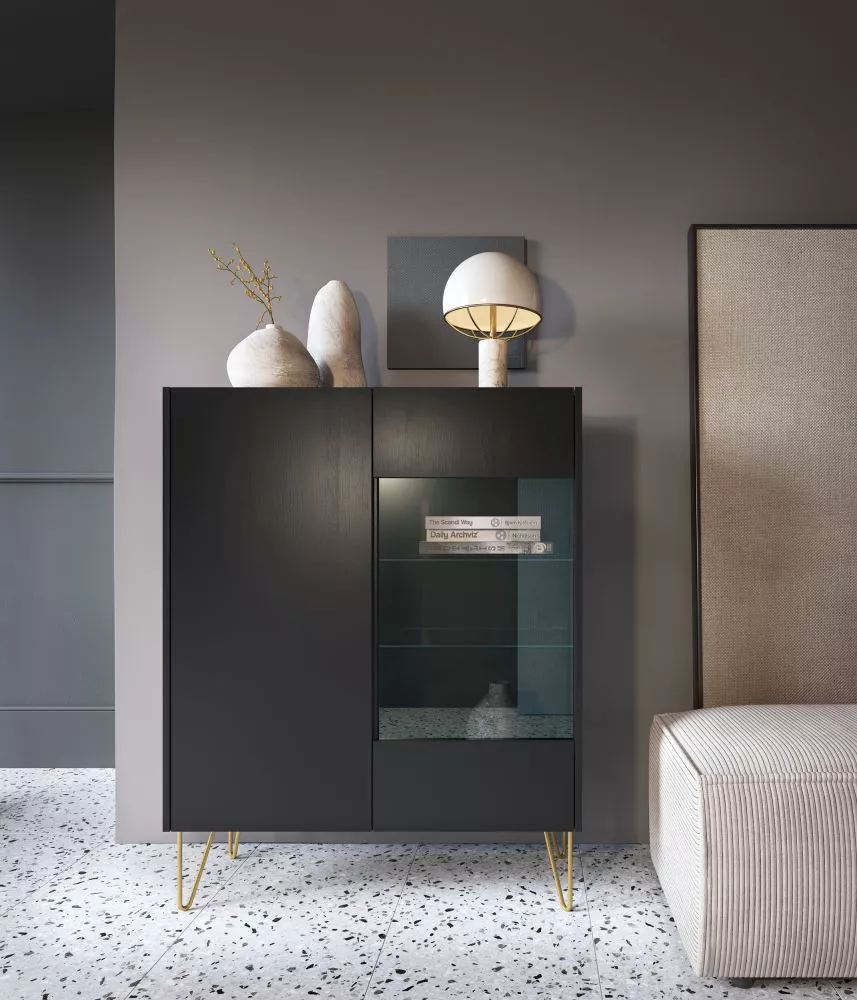 Sekcija Harmony WT97 Korpusa krāsa: melns, · 97 × 37 × 122 cm