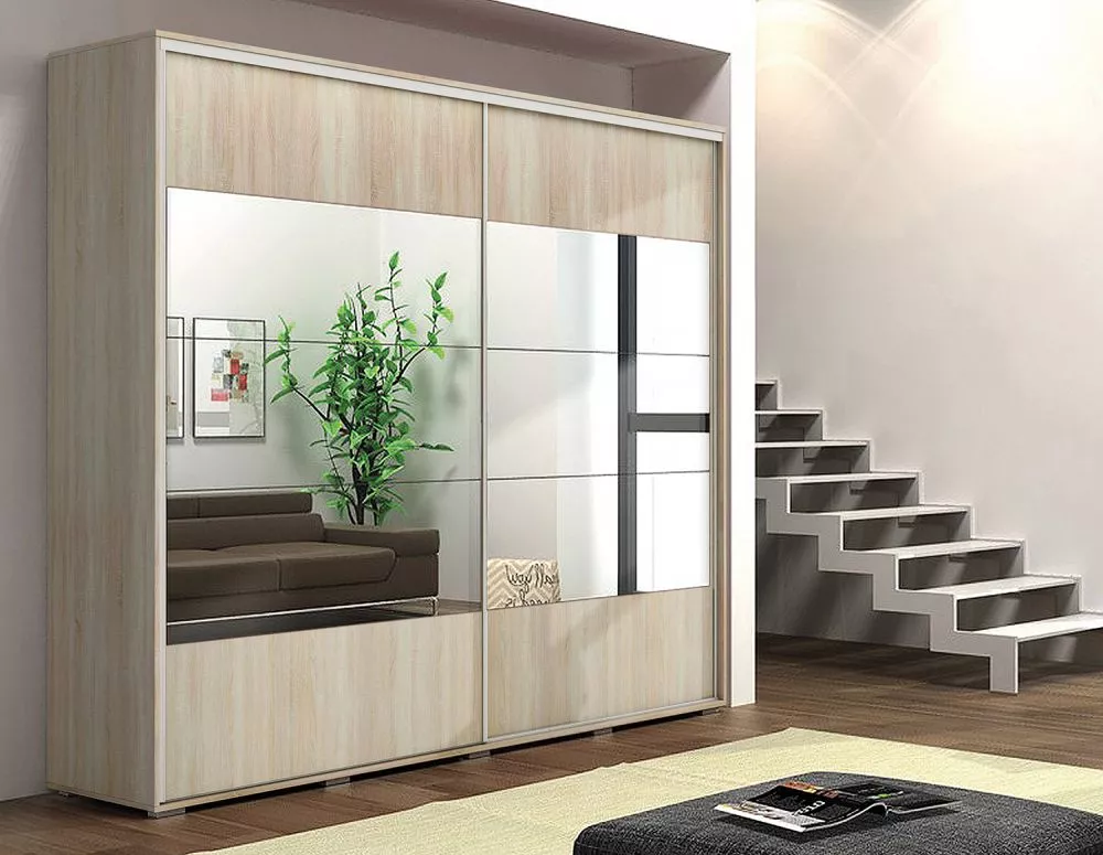 Skapis Modern A17 · Sonoma · 150 × 62 × 215 cm