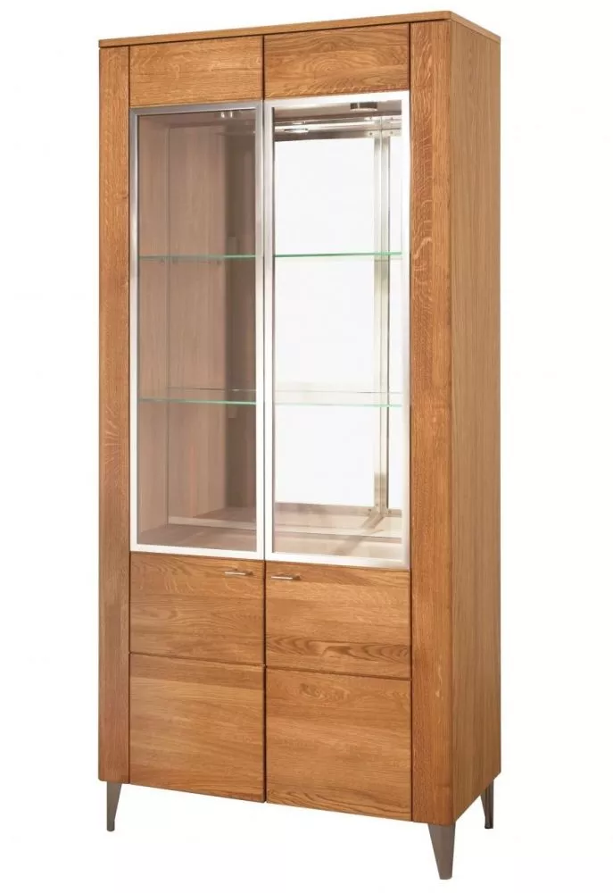 Sekcija Latina 12 ar LED · Medus ozols · 90 × 42 × 200 cm