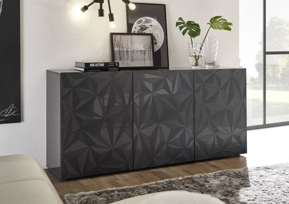 Kumode Prisma 05 · Antracīts · 181 × 42 × 84 cm