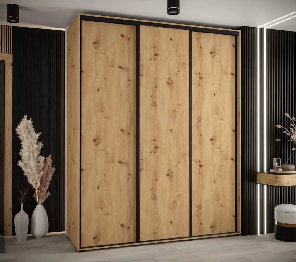 Skapis Davos 1 · Ozols artisan · 190 × 60 × 235.2 cm