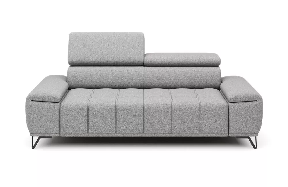 Dīvāns Palladio 3S Electric Standard · Gaiši pelēks · 110 × 212 × 77 cm