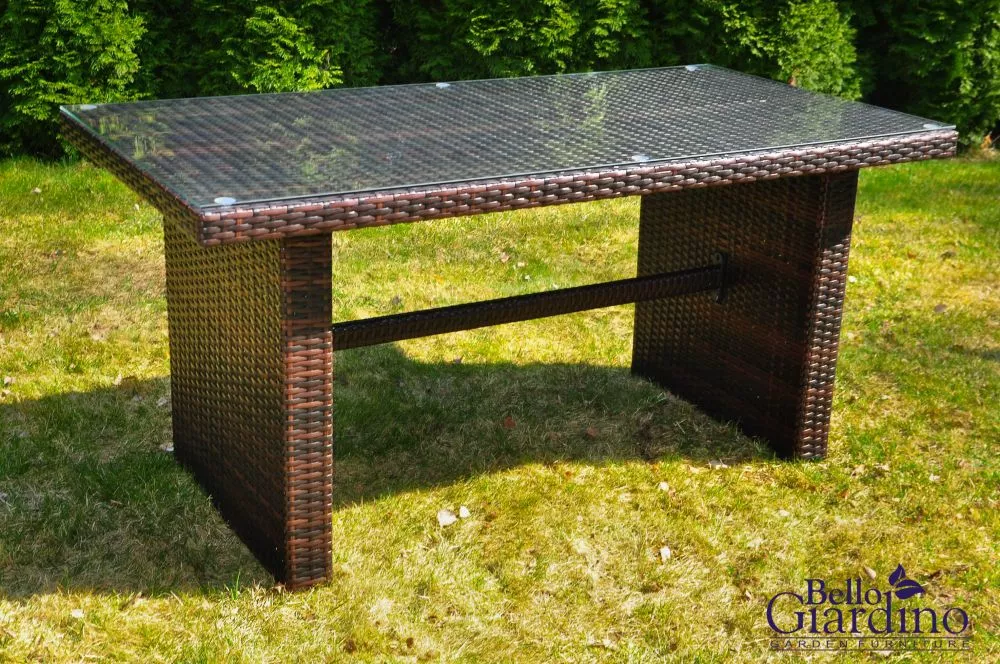 Dārza galds Bello Giardino 6 · Tumši brūns · 70 × 140 × 65 cm
