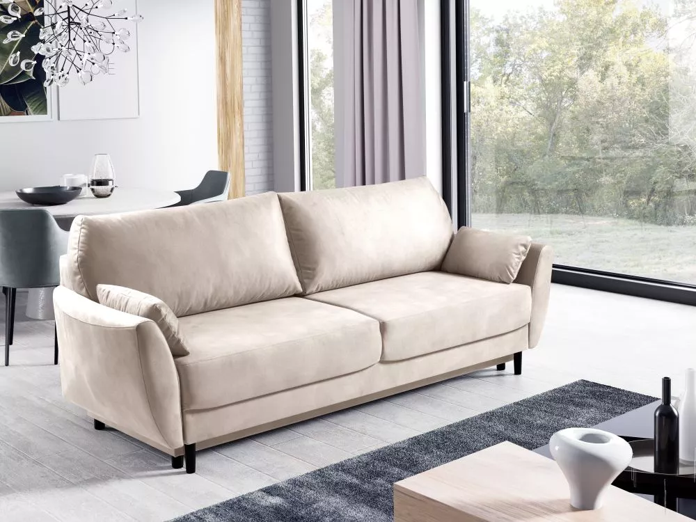 Dīvāns Landeno Standard · Gaiši bēšs · 100 × 240 × 95 cm