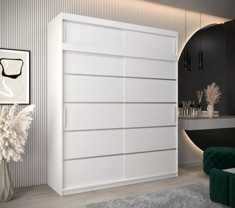Skapis Verona 1 Premium · Balts · 200 × 62 × 240 cm
