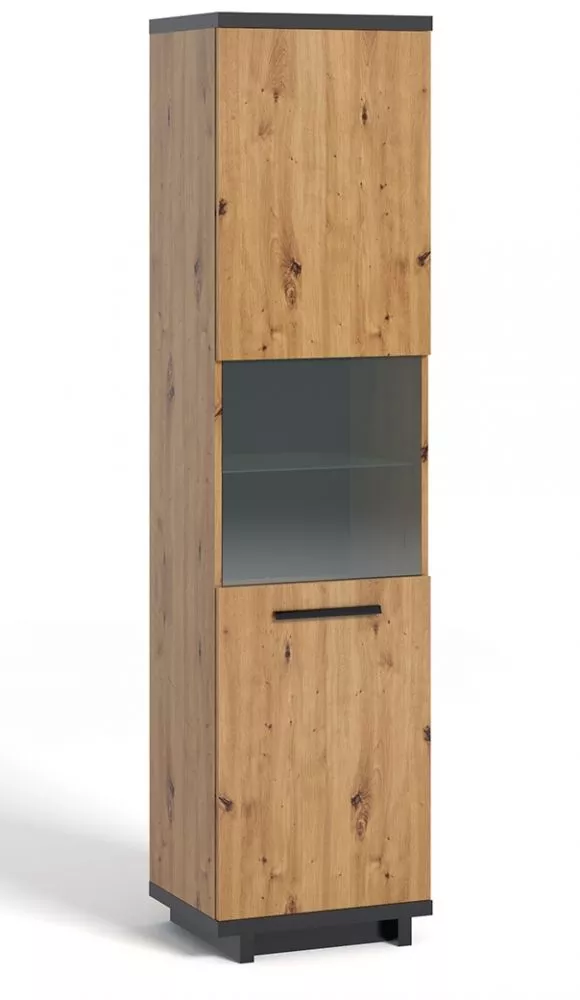 Sekcija Ines W50 ar LED Korpusa krāsa: ozols artisan, · 50.5 × 40 × 200 cm