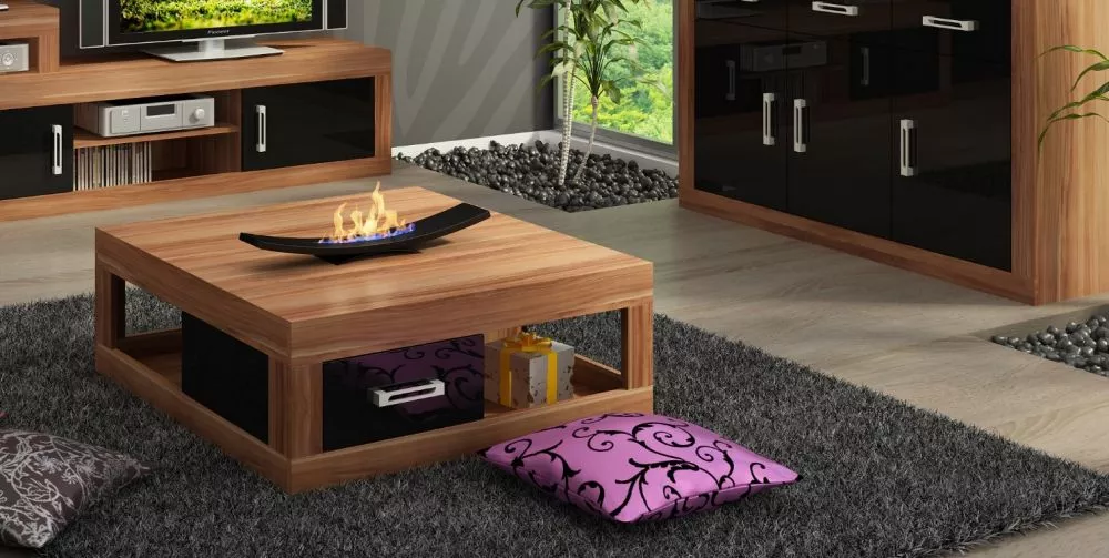 Žurnālgalds Verin VRN 02 Korpusa krāsa: plūme, · 90 × 90 × 33 cm