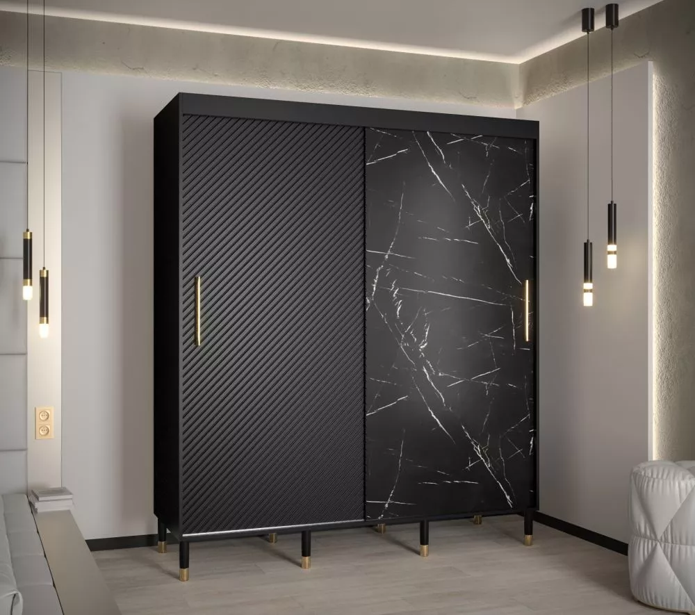 Skapis Calipso Jodelka Marmur · 180 × 62 × 208 cm