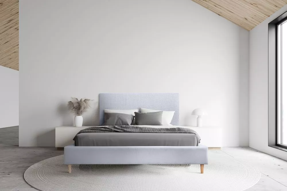 Gulta Paris Standard ar stelāžu Guļamvietas platums: 160 cm, Guļamvietas garums: 200 cm, stelāžas tips: koka, · Gaiši pe