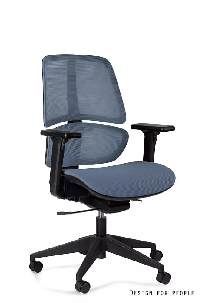 Datorkrēsls Ergo Low · Zils · 70 × 70 × 104 cm