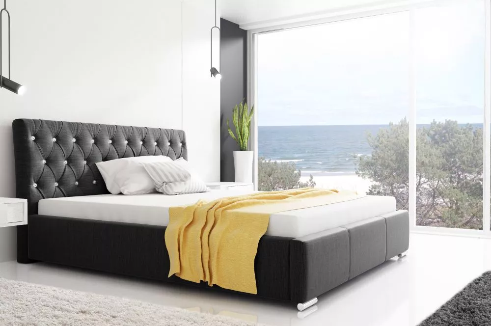 Gulta Retro Premium standard ar stelāžu Guļamvietas platums: 180 cm, Guļamvietas garums: 200 cm, stelāžas tips: metāla, 