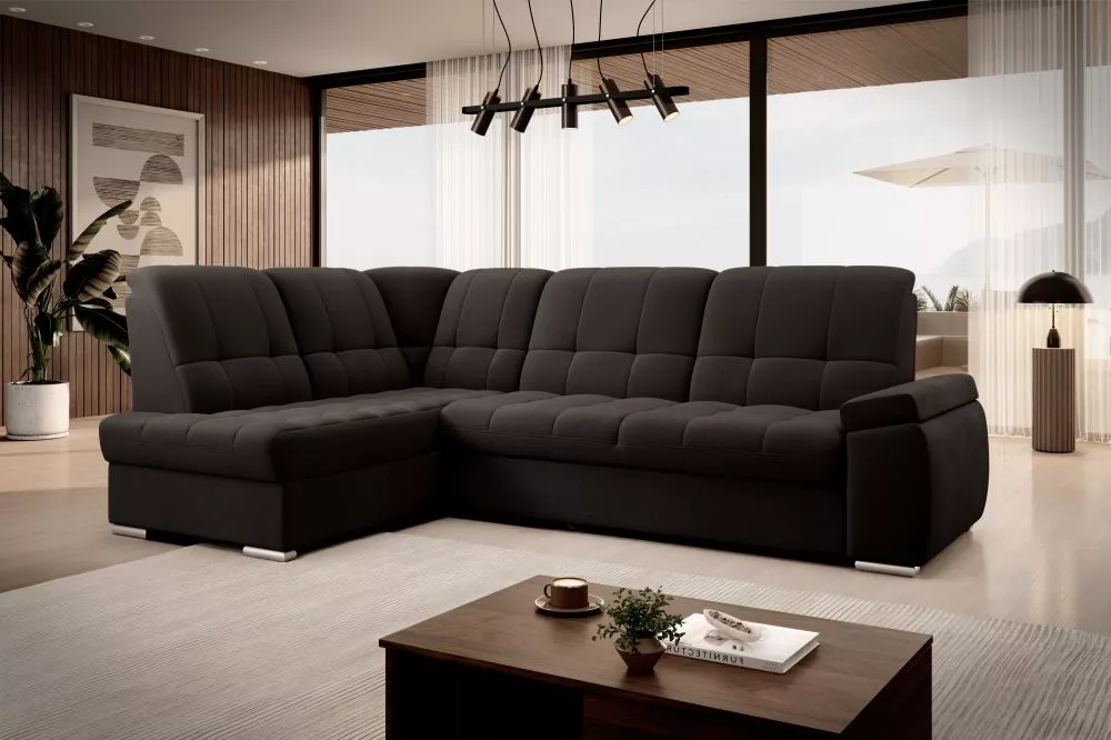 Dīvāns Sado Premium Standard · Tumši brūns · 192 × 272 × 95 cm