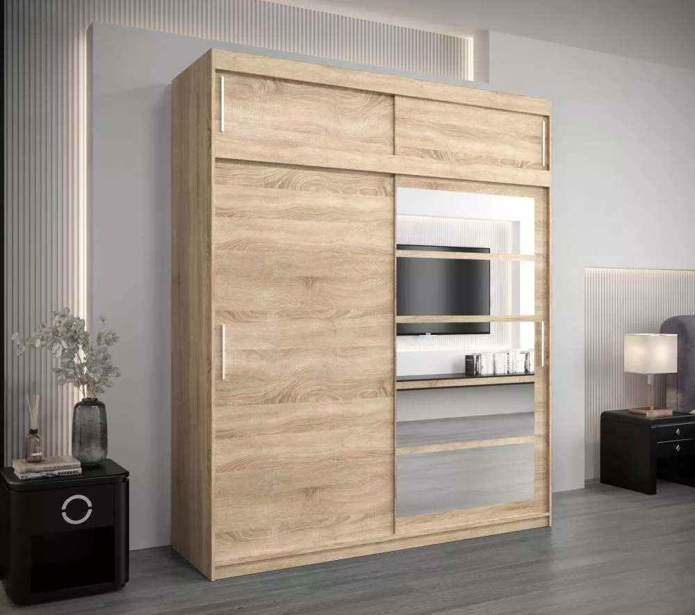 Skapis Roma 1 Premium · Sonoma · 200 × 62 × 240 cm
