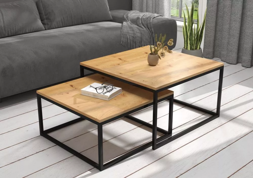Žurnālgalds Kama Loft Korpusa krāsa: ozols artisan, · 75 × 75 × 43 cm