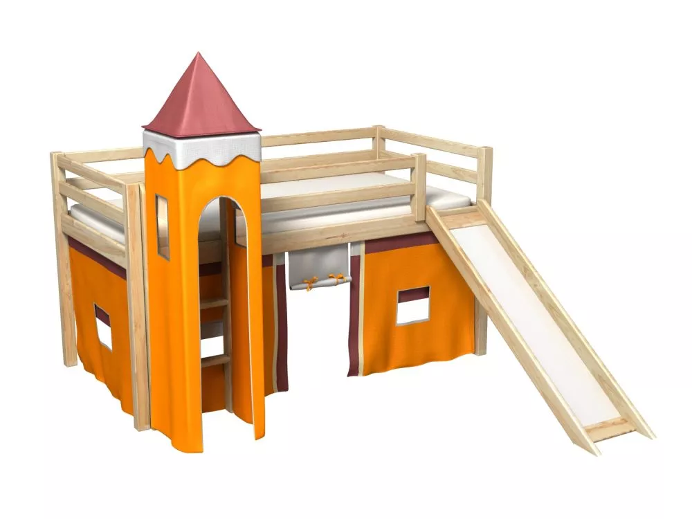 Bērnu gulta Gabi Z Tower ar stelāžu Guļamvietas platums: 80 cm, Guļamvietas garums: 180 cm, · 88 × 188 × 106 cm