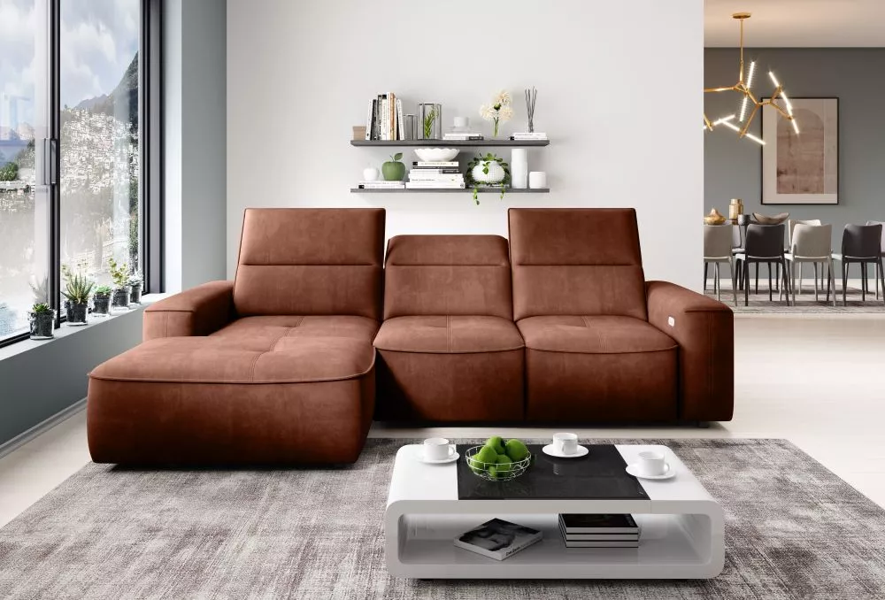 Dīvāns Colombo Mini Standard · Brūns · 182 × 275 × 103 cm