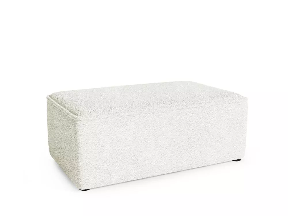 Pufs Loretto P Premium Standard Auduma numurs: Abriamo 04, · Sudrabs · 100 × 38 × 60 cm