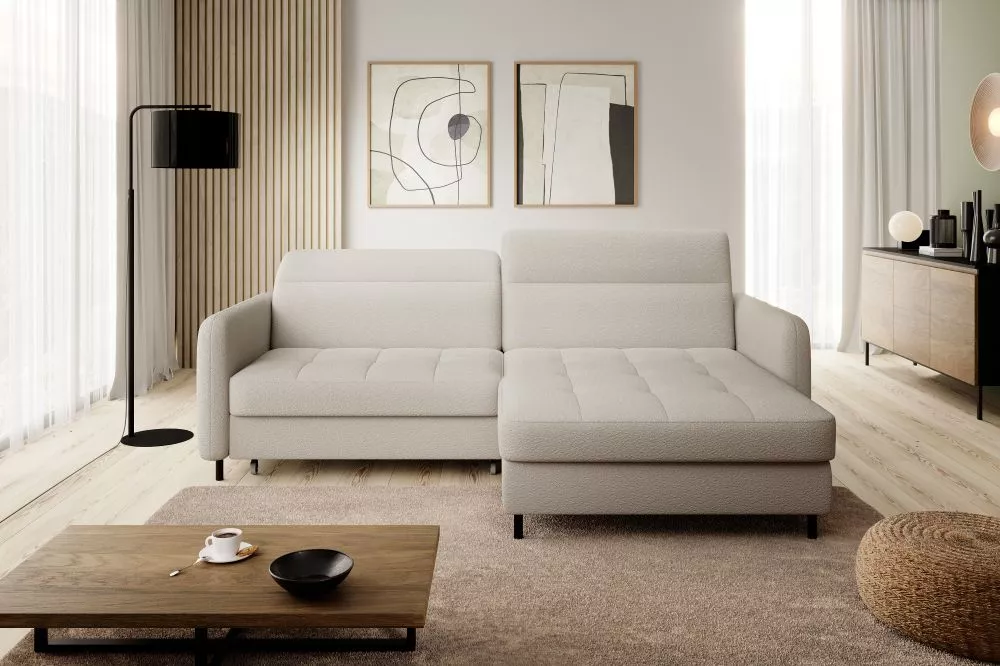 Dīvāns Gomsi Premium Standard · Gaišais krēms · 165 × 228 × 92 cm