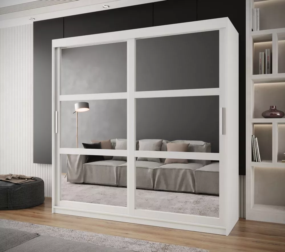 Skapis Miror · Balts · 200 × 62 × 200 cm