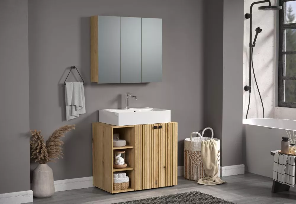 Vannas istabas komplekts Pure Bliss Set 1 · Ozols evoke · 186 × 90 × 53 cm