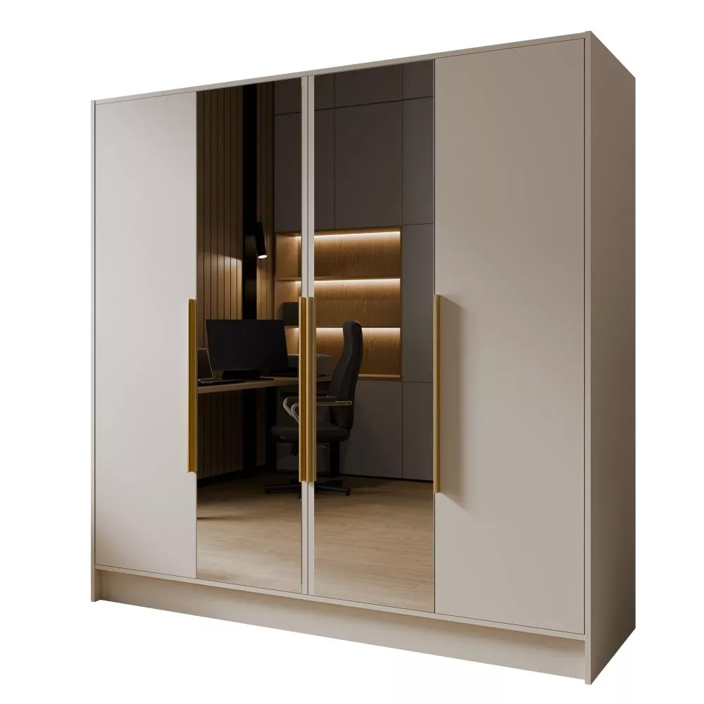 Skapis Lusso 200 · Kašmira · 200 × 51 × 200 cm
