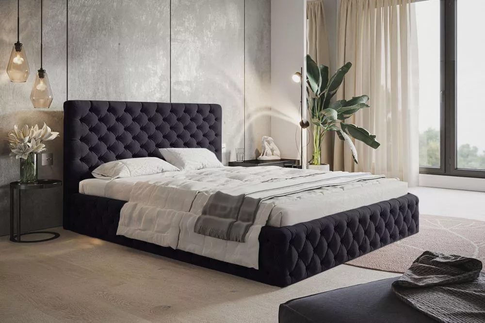 Gulta Slim 8 standard ar stelāžu Guļamvietas platums: 120 cm, Guļamvietas garums: 200 cm, stelāžas tips: koka, · Melns ·