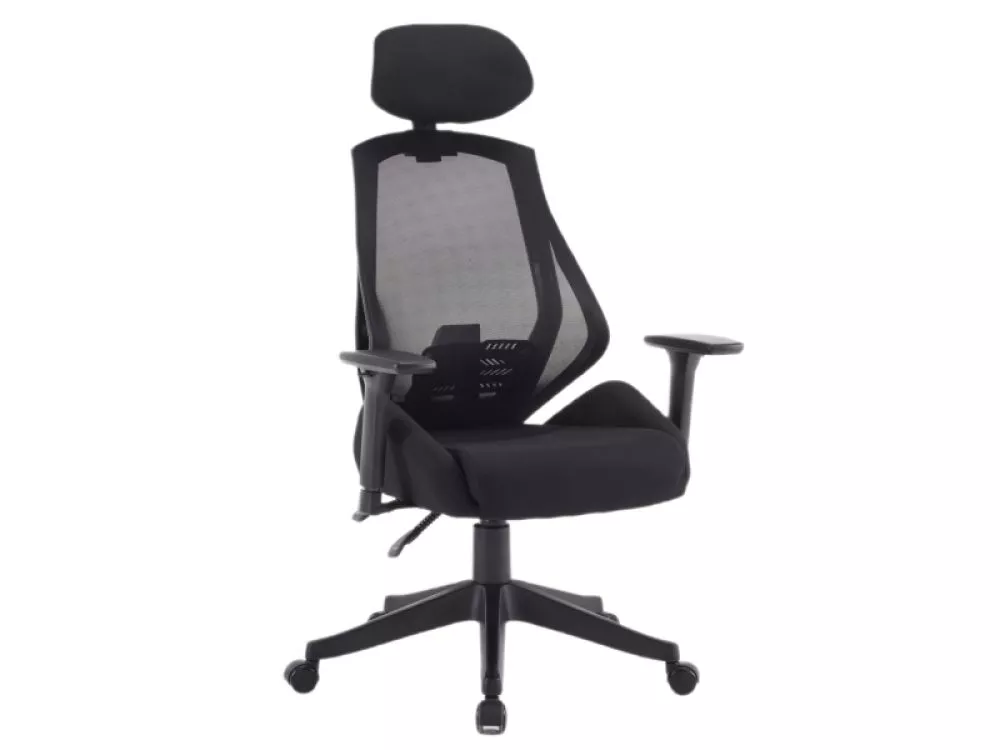 Datorkrēsls Q-406M · Melns · 67 × 52 × 102 cm
