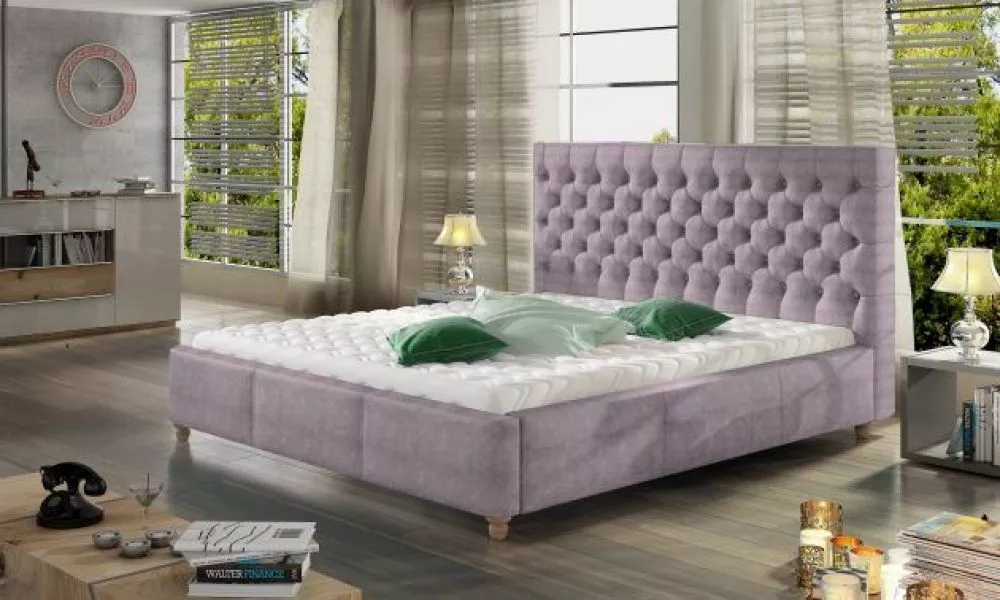 Gulta Chester Premium Lux Standard ar stelāžu Guļamvietas platums: 180 cm, Guļamvietas garums: 200 cm, stelāžas tips: me