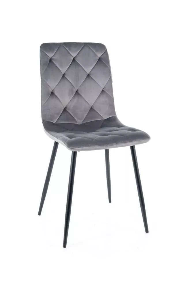 Krēsls Jerry Velvet · Pelēks · 91 × 45 × 52 cm