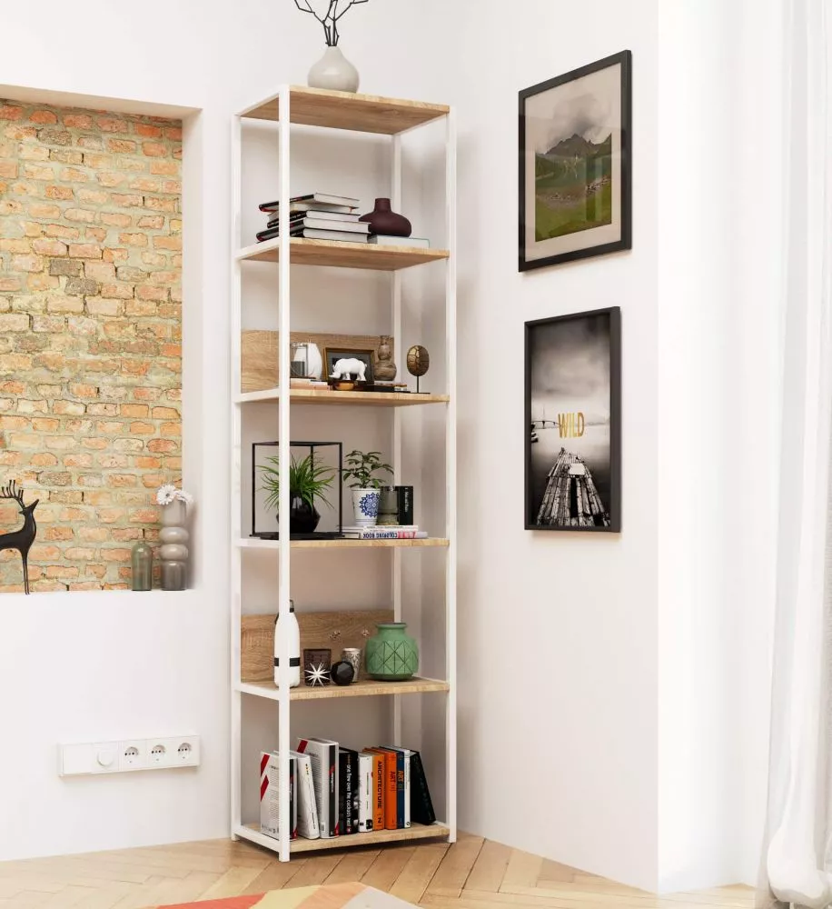 Plaukts Loft White · Sonoma · 50 × 192 × 32 cm