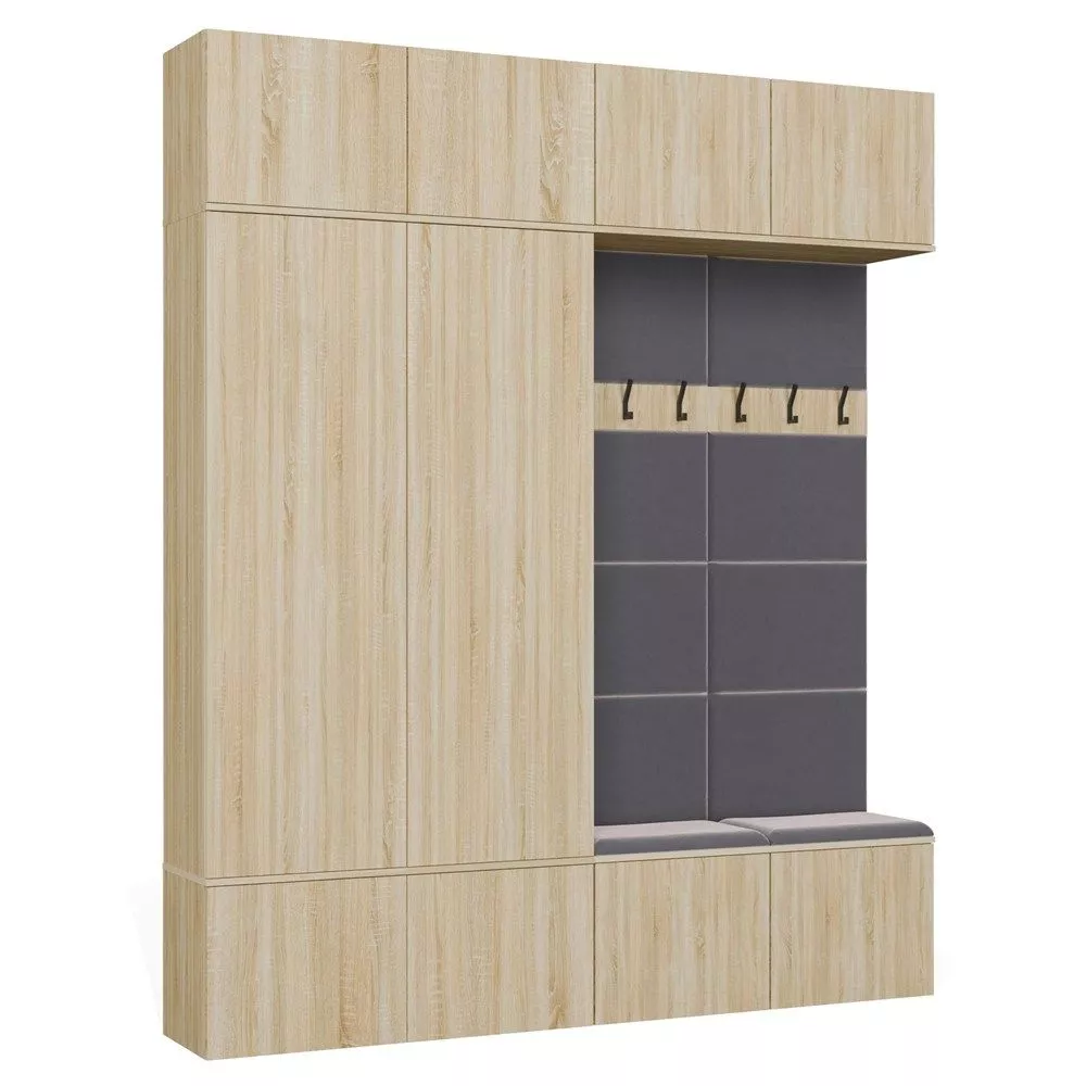 Koridora iekārta Haga Set 2SZ2W · Ozols sonoma · 200 × 35 × 238 cm