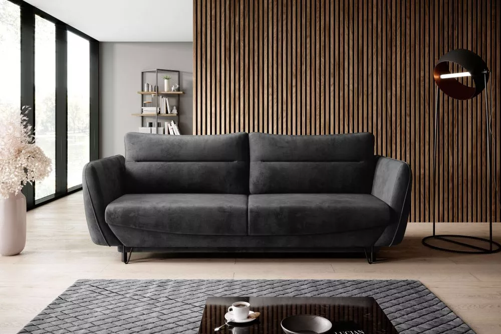 Dīvāns Silva Premium Standard · Grafīts · 95 × 236 × 90 cm