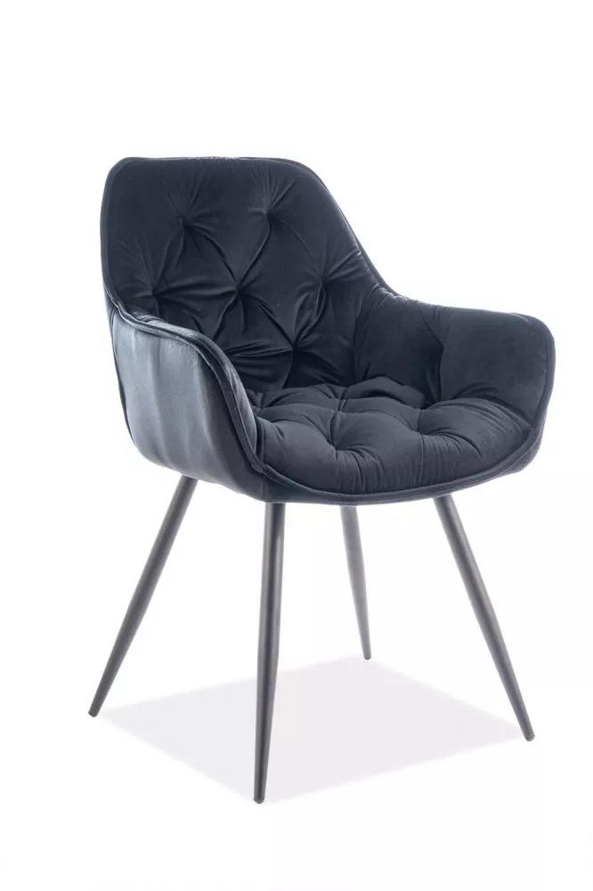 Krēsls Cherry Velvet · Melns · 87 × 57 × 43 cm