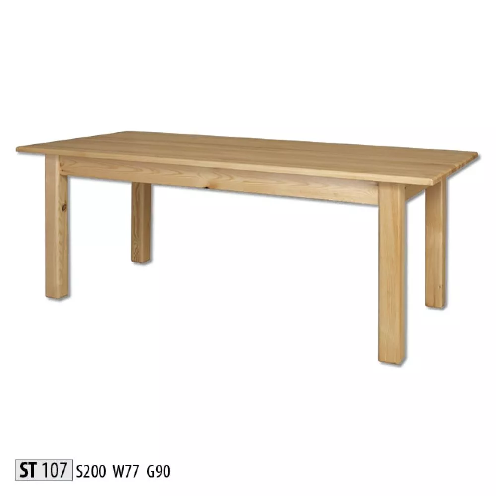 Galds ST 107 · Priede · 200 × 77 × 90 cm