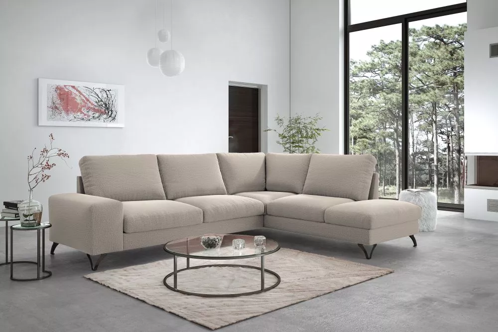 Dīvāns Flavio XL Standard · Krēma · 214 × 293 × 91 cm